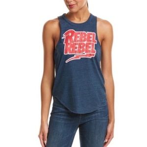 NWT Chaser David Bowie Rebel Rebel Muscle Tank XS